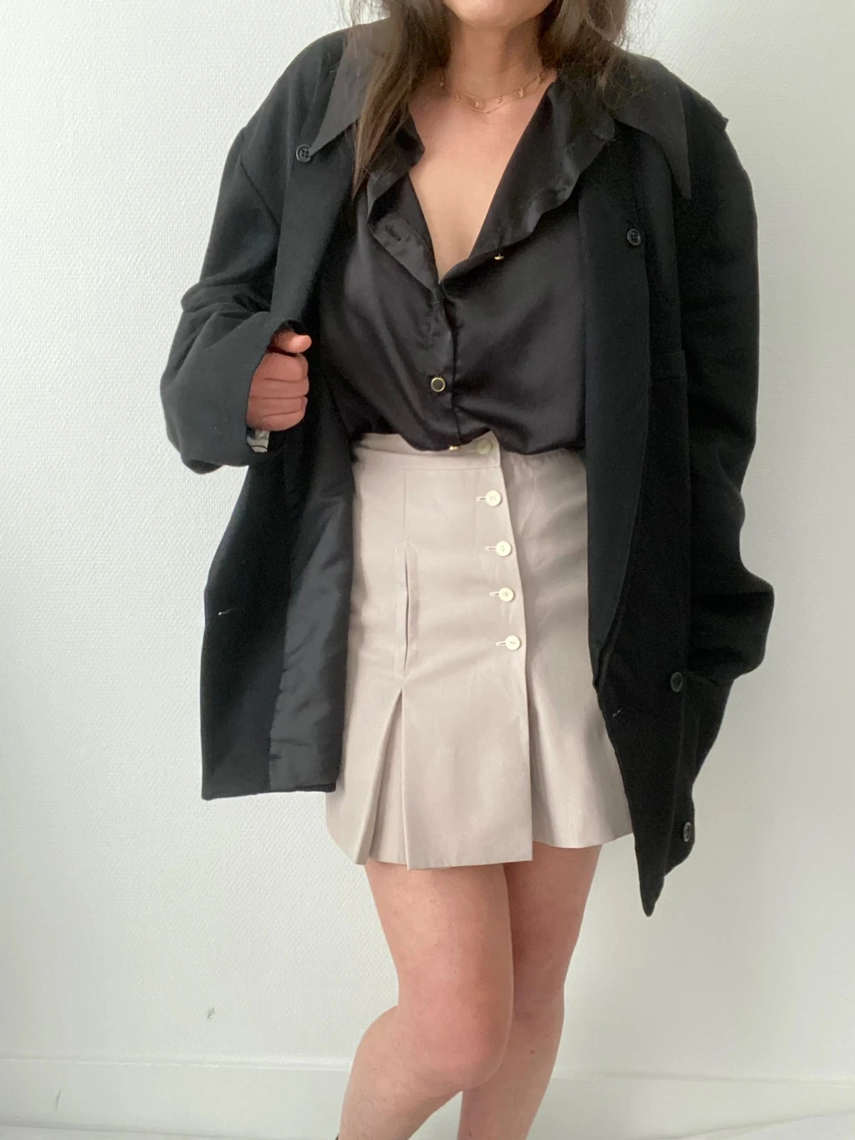 🌺 Vintage mini rok met knoopsluiting – photo 10